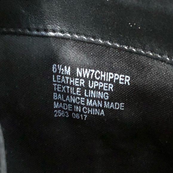 Nine West black leather & suede heeled booties - Picture 8 of 8